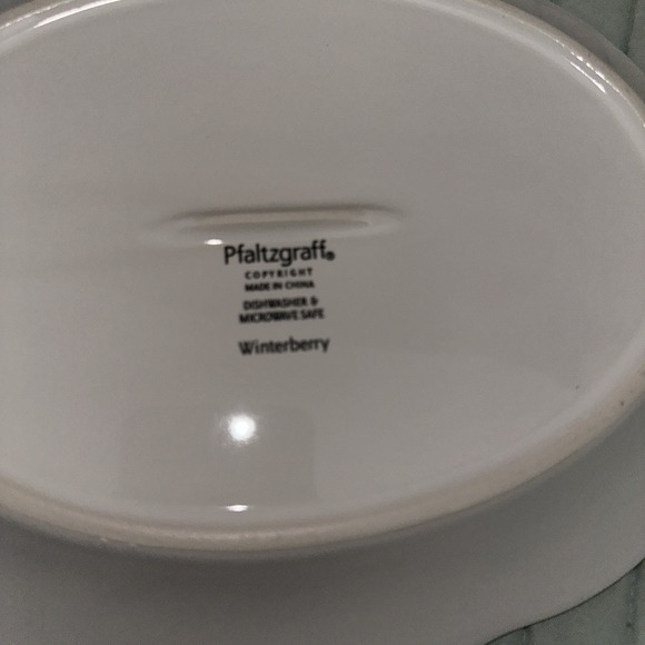 NEW in Box NIB Pfaltzgraff WINTERBERRY Bless This House Plate 10" Platter Gift - Picture 4 of 4